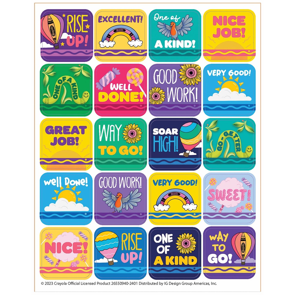 Crayola® Colors of Kindness Theme Stickers Pack of 120