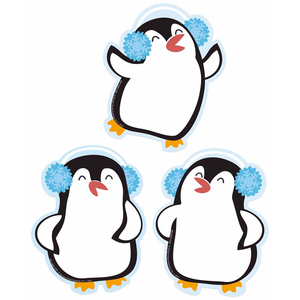 Winter Penguins Paper Cut-Outs Pack of 36