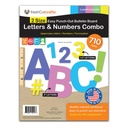 1.5in & 3in Happy Colors Bulletin Board Letters & Numbers 710 Pieces