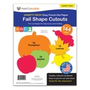 Fall Shapes Punch Out Paper Cutouts 144 Pieces