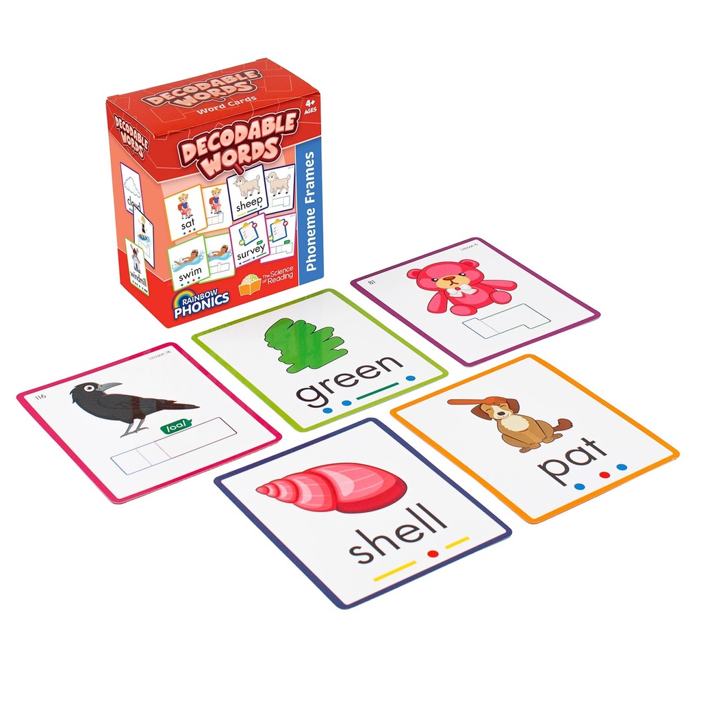 Rainbow Phonics Decodable Word Cards