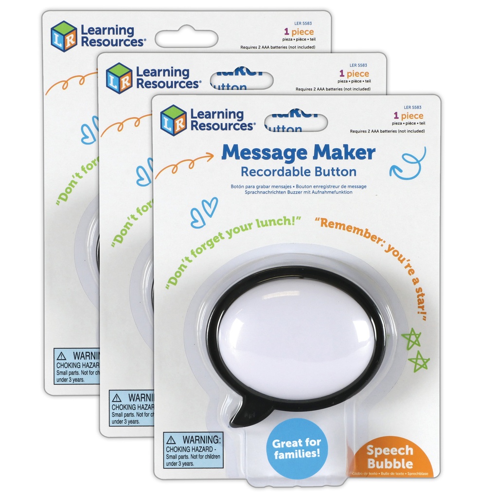 Message Recorder - Speech Bubble Pack of 3