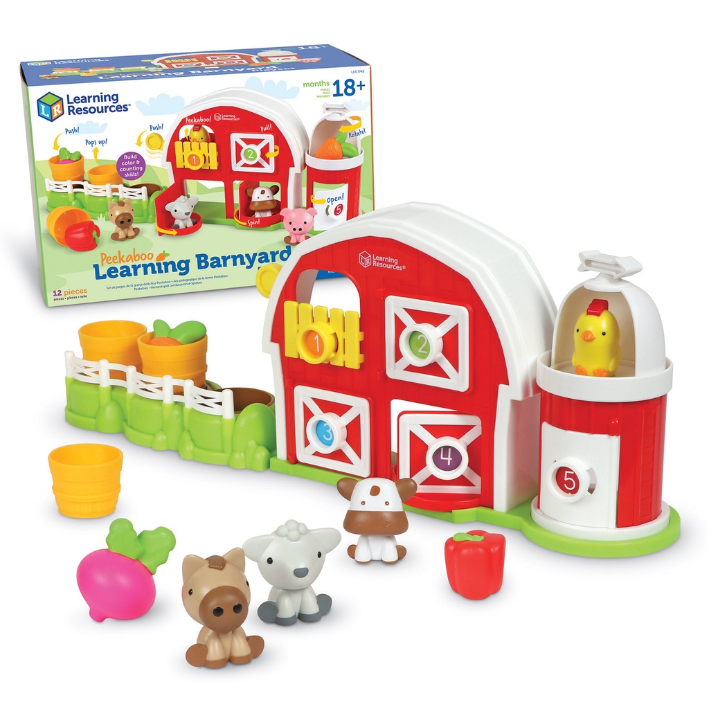 Peekaboo Learning Barn Play Set