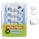 Mini Hook Magnets Pack of 10