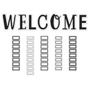 Black and White Welcome Bulletin Board Set