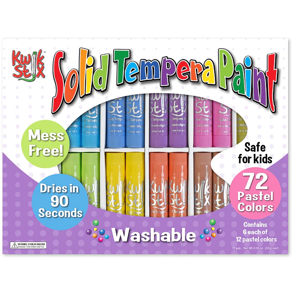 Pastel Tempera Paint Sticks Classpack 72 Count