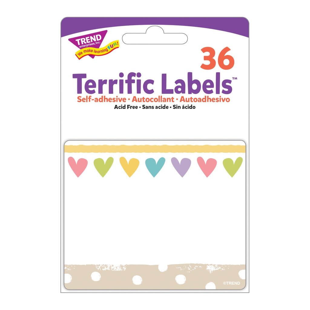 Take Heart Terrific Labels™ 36 Count