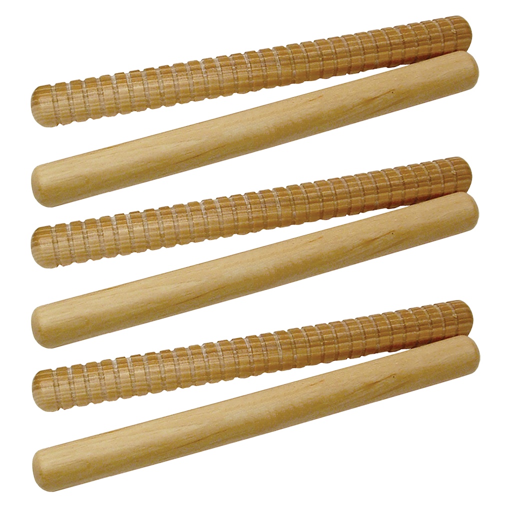 8" Hickory Rhythm Sticks 3 Pairs