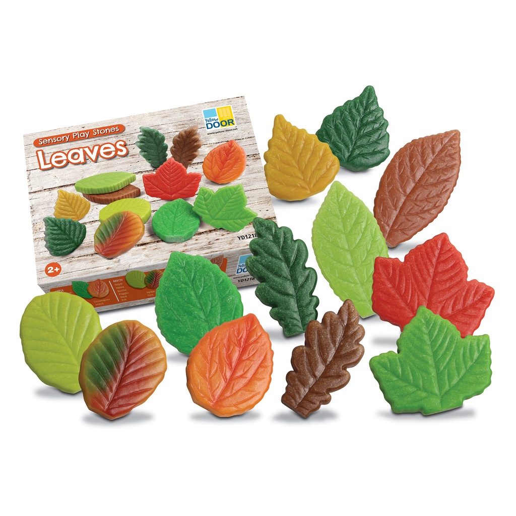 Leaves Sensory Play Stones Set of 12