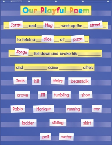 Blue Standard Pocket Chart