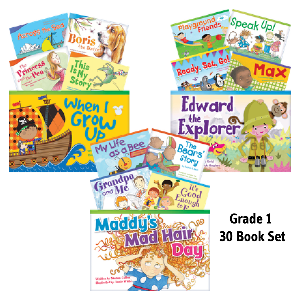 Literary Text Grade 1 Readers Set 1, 2 & 3 30-Book Set