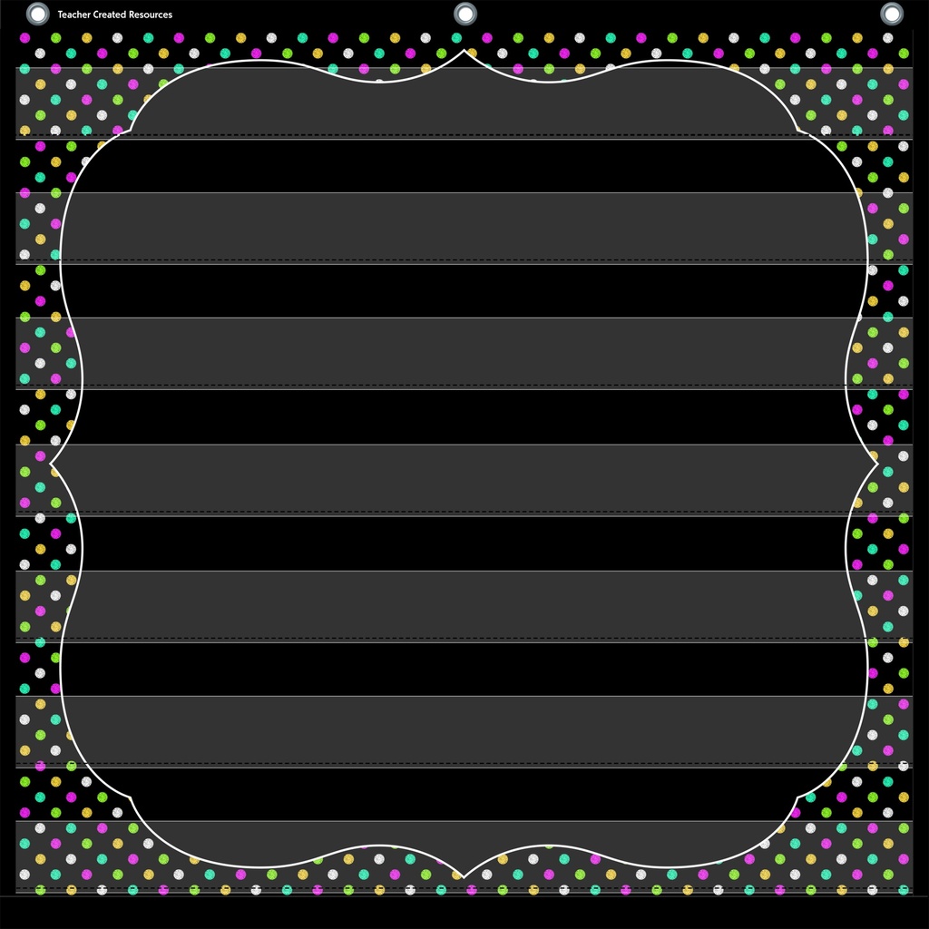 Chalkboard Brights 7 Pocket Chart