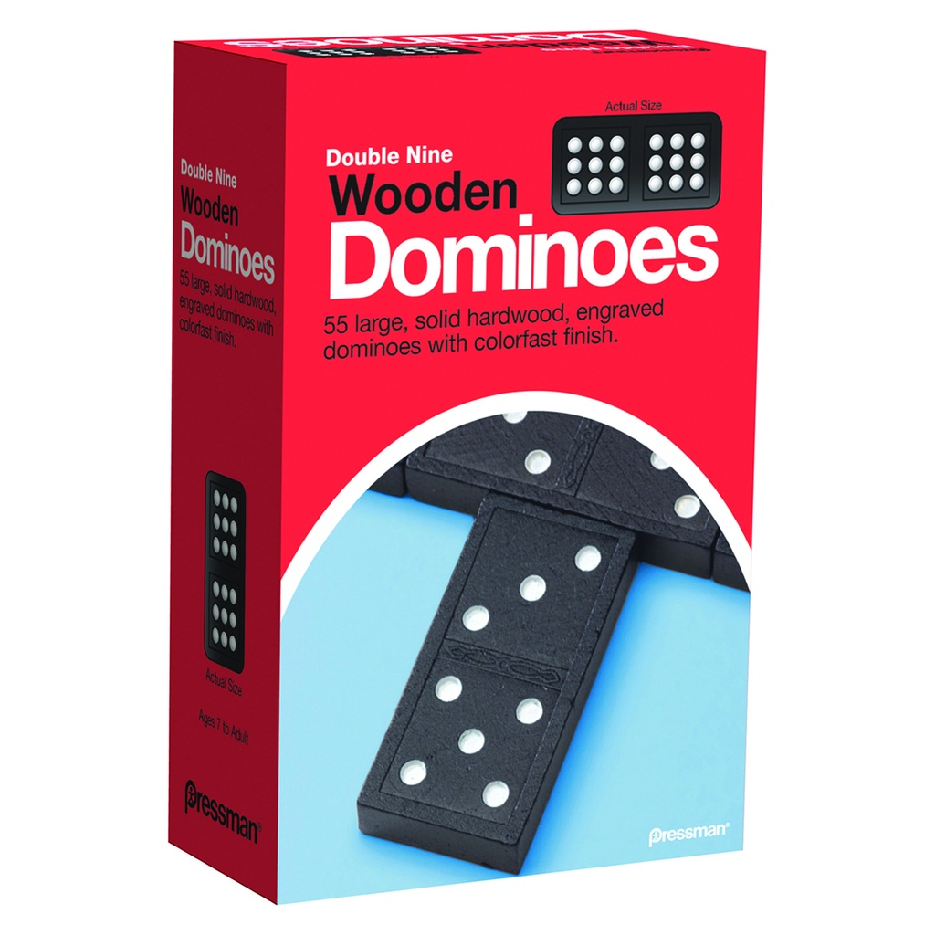 Double Nine Wooden Dominoes Game