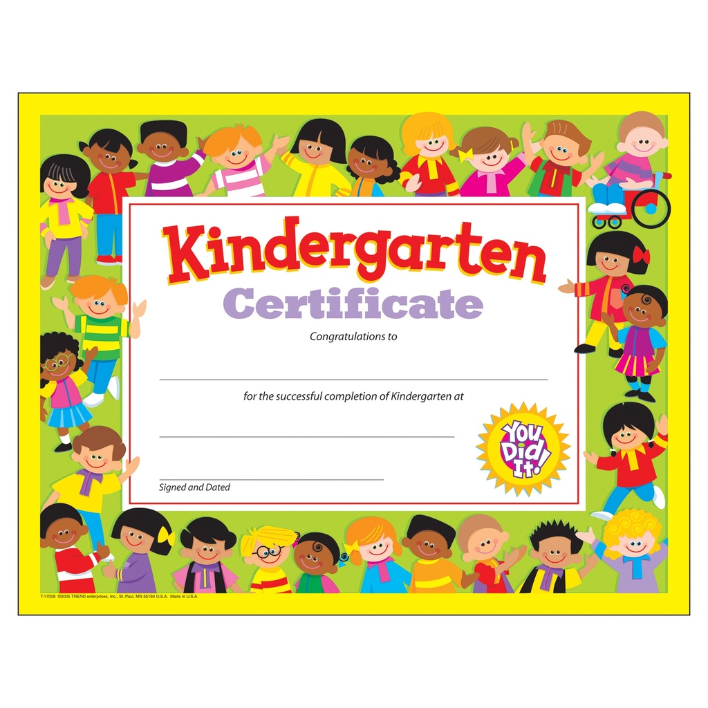 Kindergarten Certificate , 30 ct