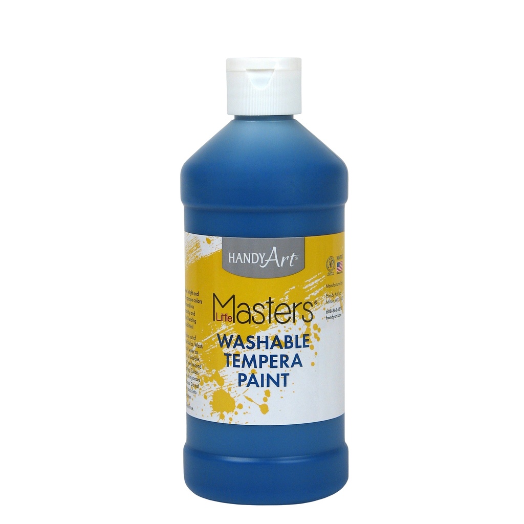 Little Masters® Washable Tempera Paint, Blue, 16 oz.