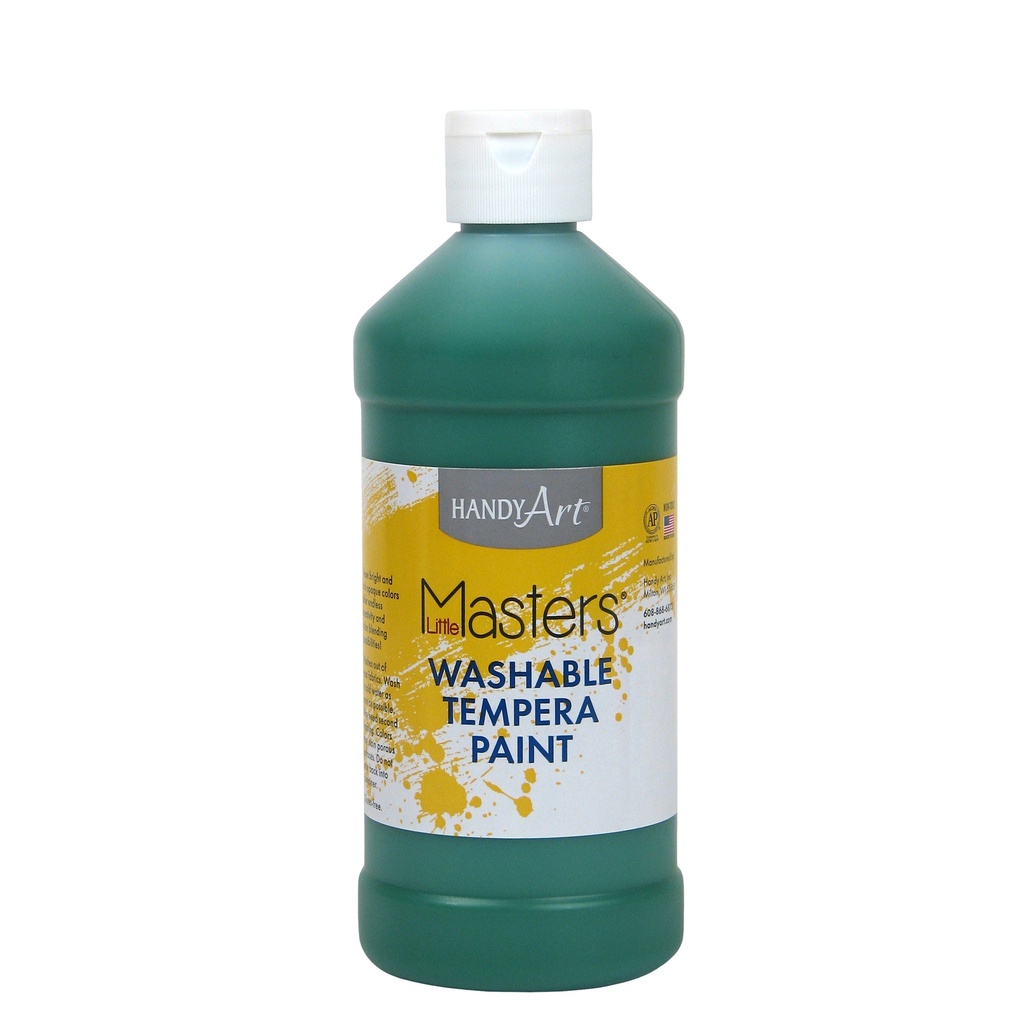 Little Masters® Washable Tempera Paint, Green, 16 oz.