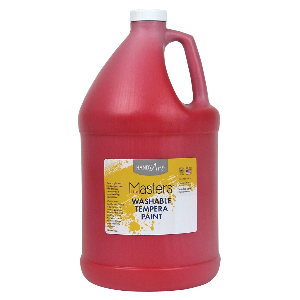 Little Masters® Washable Tempera Paint, Red, Gallon