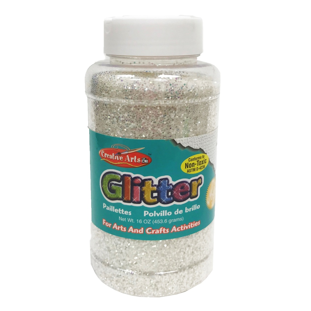 Creative Arts Glitter, 16 oz. Bottle, Iridescent