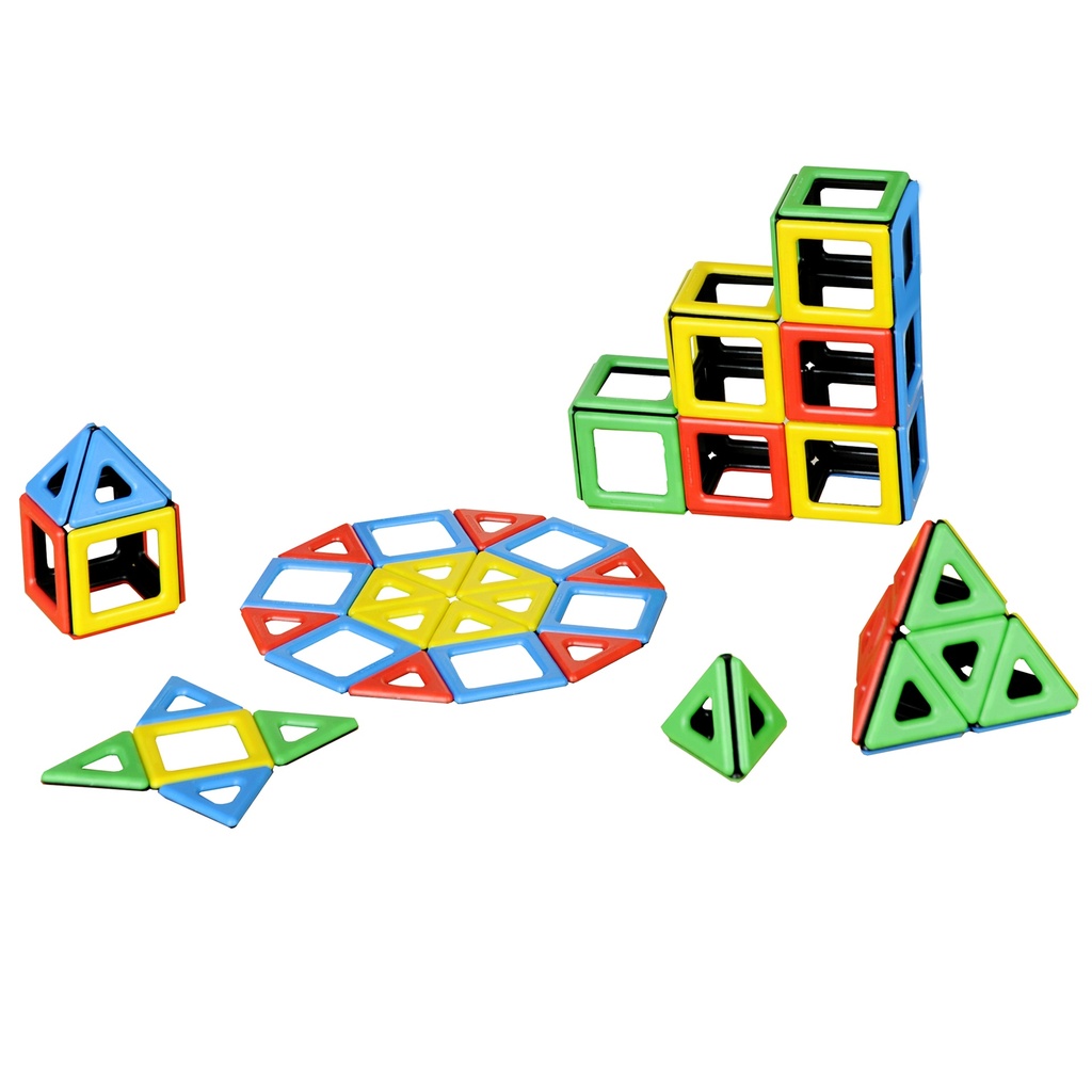 Magnetic Polydron® Class Set, 96 Pieces