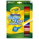 Washable Super Tips Markers, 20 Count