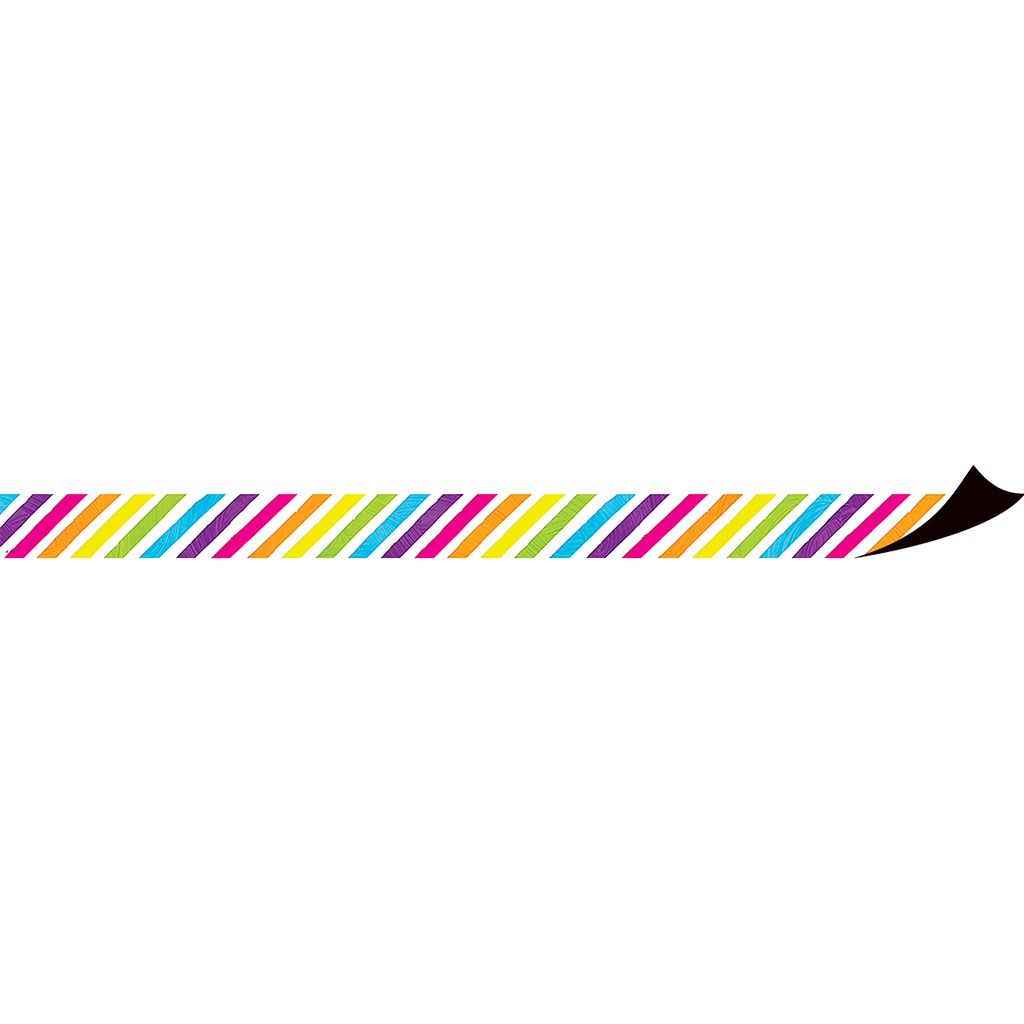 Brights 4Ever Stripes Magnetic Border, 24 Feet