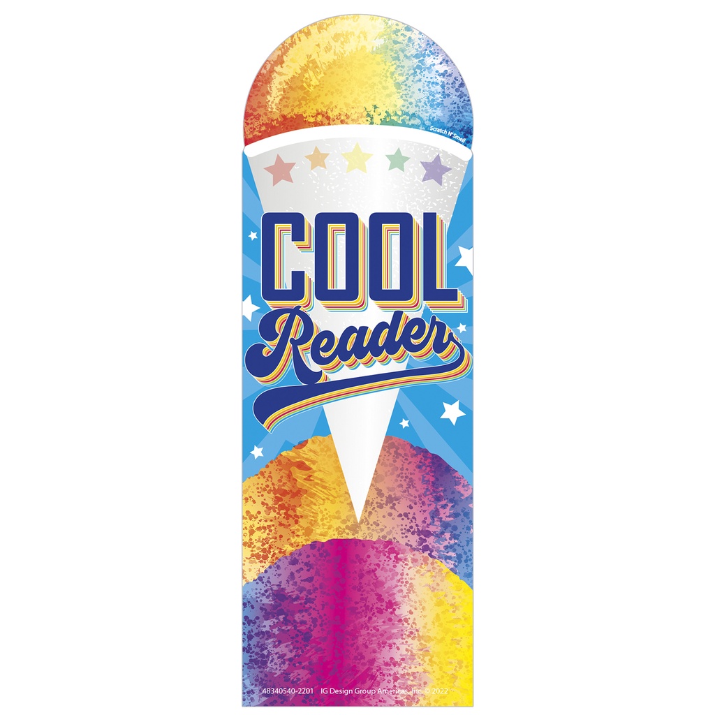 Cool Reader Snow Cone Scented Bookmarks, Pack of 24