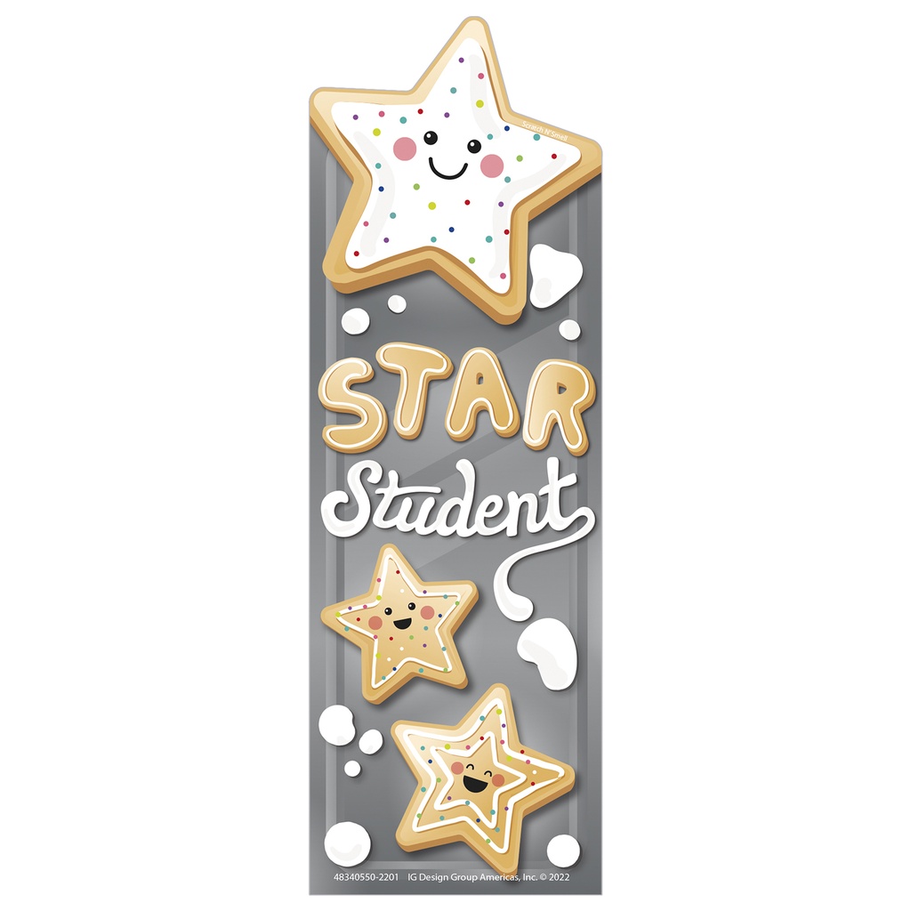 Star Cookies Sugar Cookie Scented Bookmarks, Pack of 24