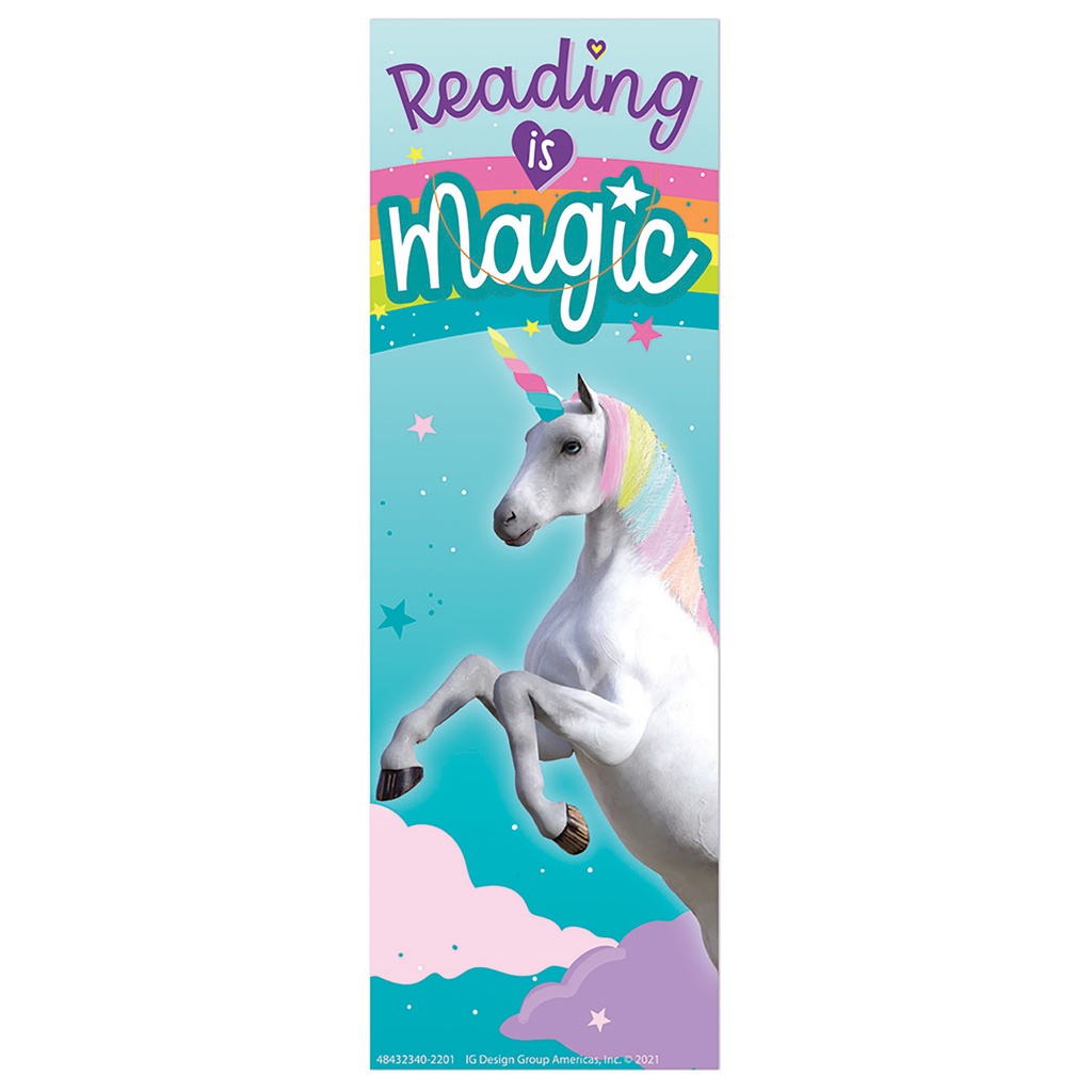 Unicorn Reading is Magic Bookmarks, Pack of 36