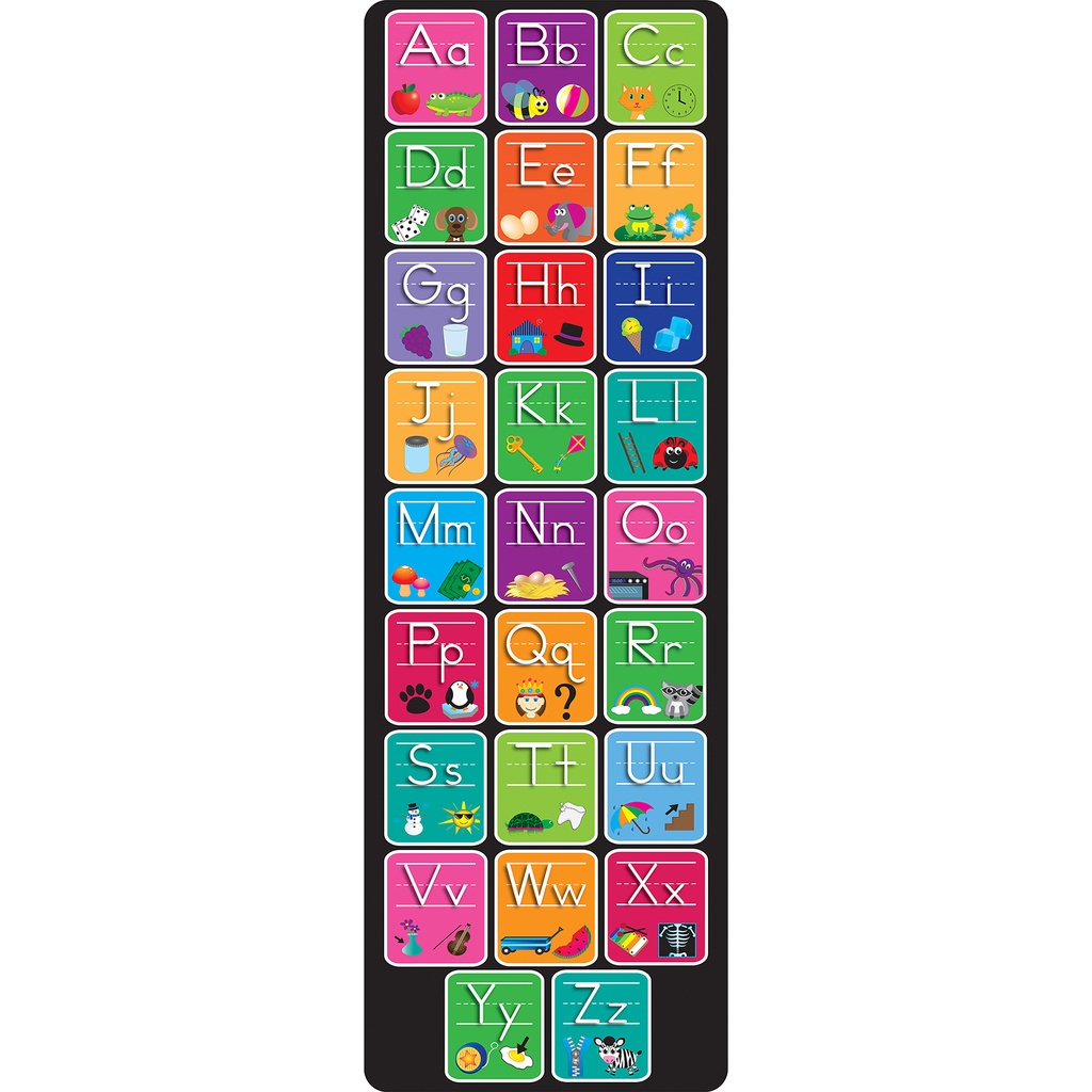 Smart Poly™, The Original Fun Mat™, Mat Runner, 15.5" x 47", Alphabet and Matching Pictures