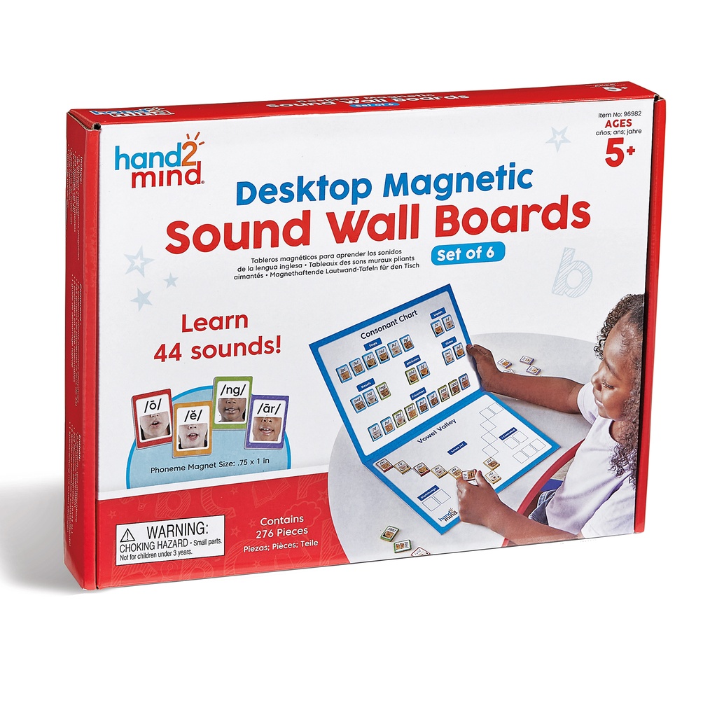 Desktop Magnetic Sound Wall Boards, Set of 6