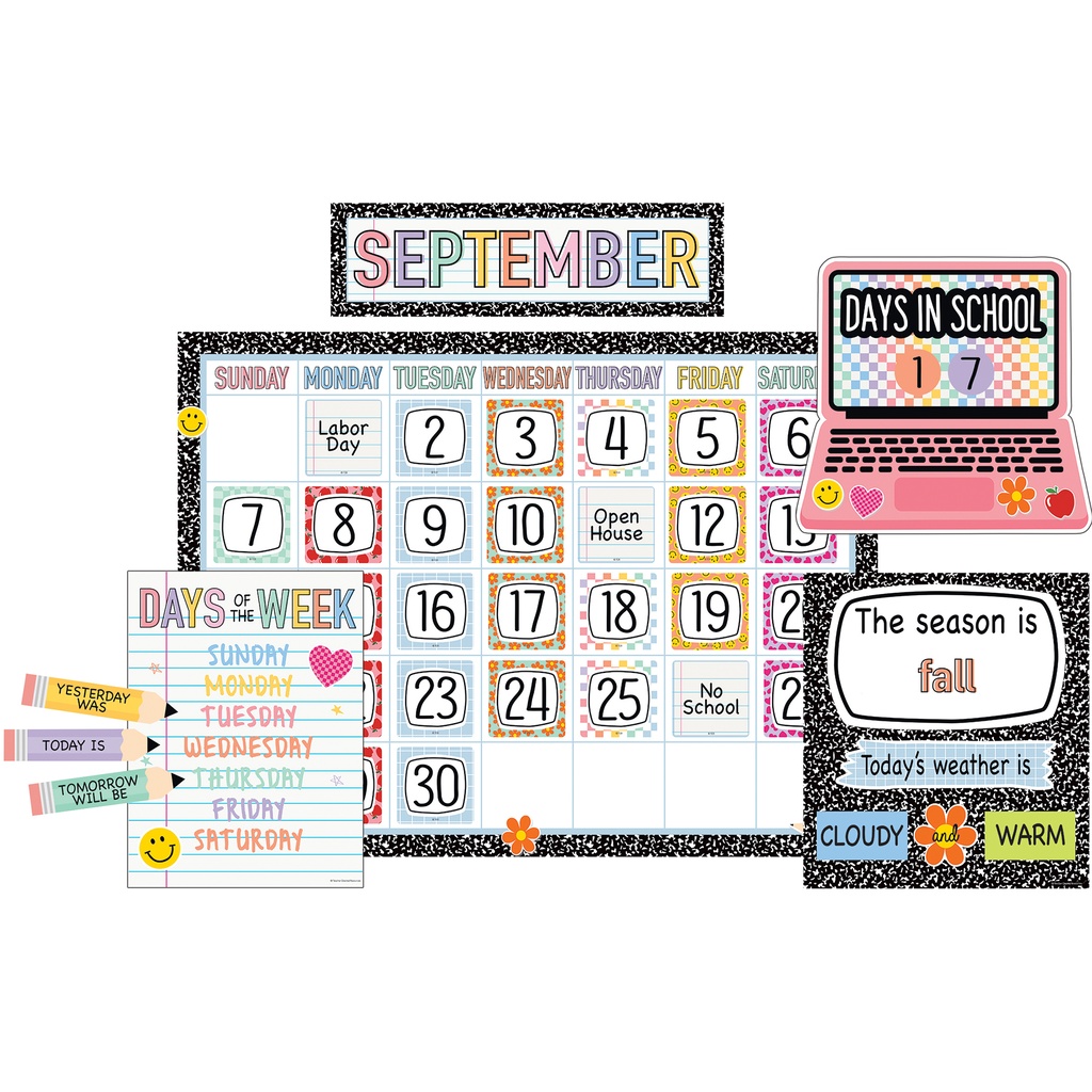 Cool for School Calendar Bulletin Board