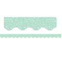 Composition Green Scalloped Border Trim