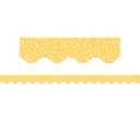 Composition Yellow Scalloped Border Trim