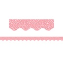 Composition Pink Scalloped Border Trim