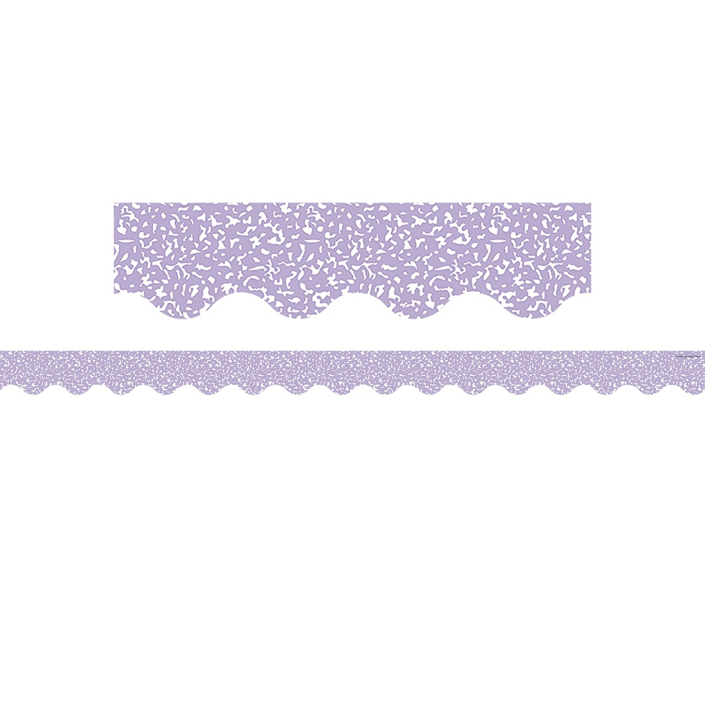 Composition Purple Scalloped Border Trim