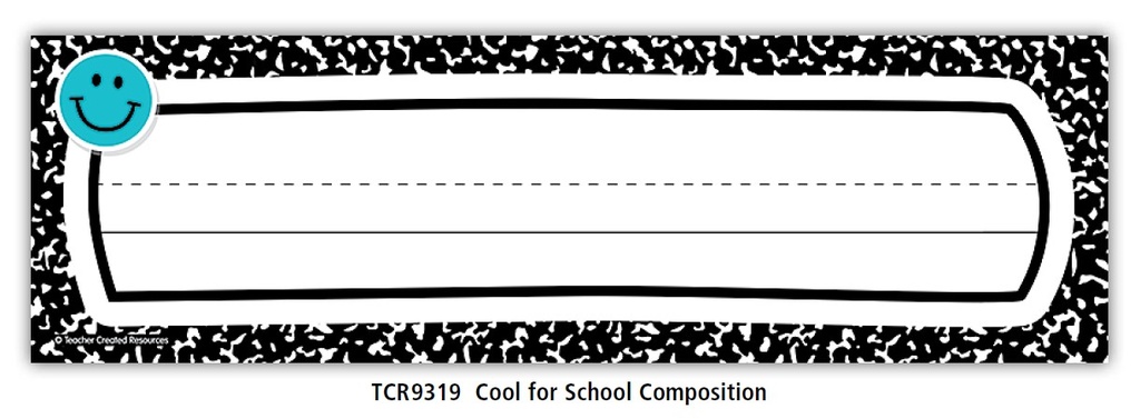 Cool for School Flat Name Plates