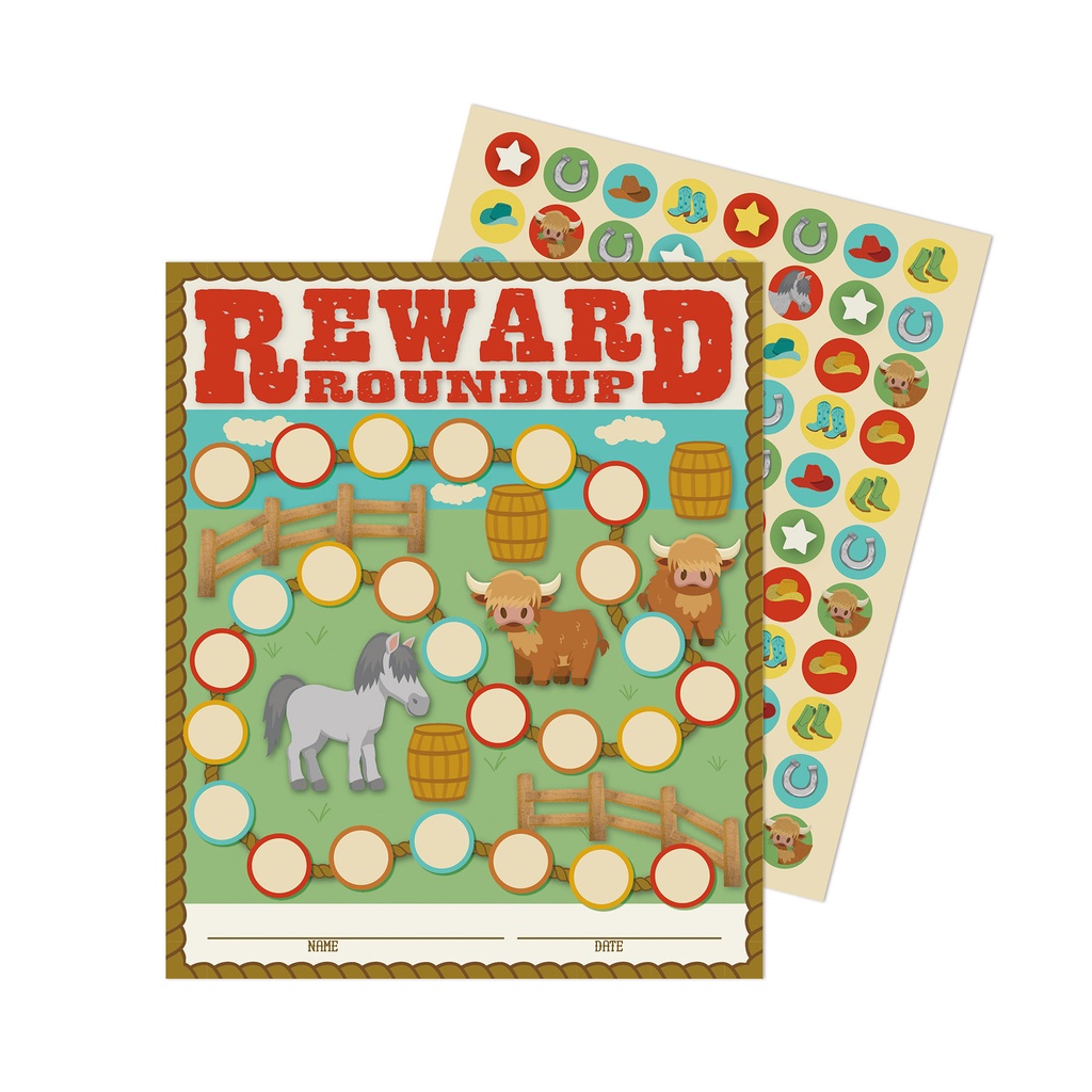 Wild Wild Classroom Mini Reward Chart w/ Stickers