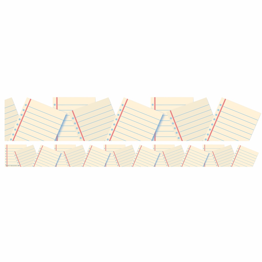 Notebook Paper  Deco Trim - Extra Wide