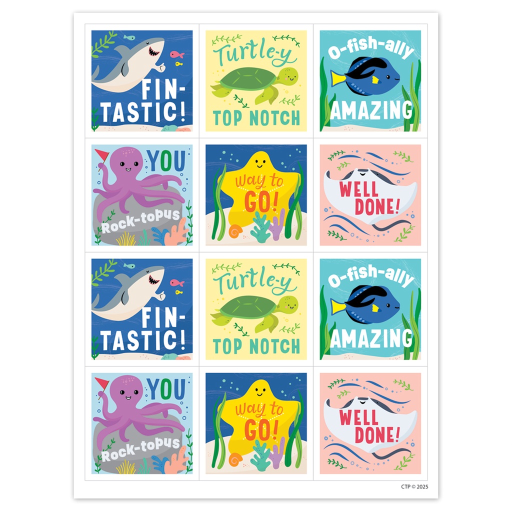 Sea Friends Reward Stickers