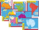 Continents Learning Charts Combo Pack, Set of 7