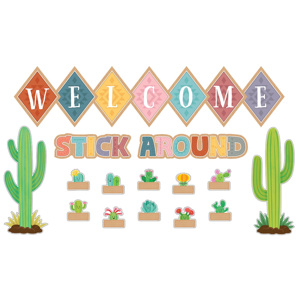 Happy Cactus Crew Welcome Bulletin Board