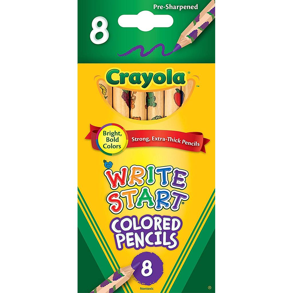 Crayola 8ct Write Start Colored Pencils