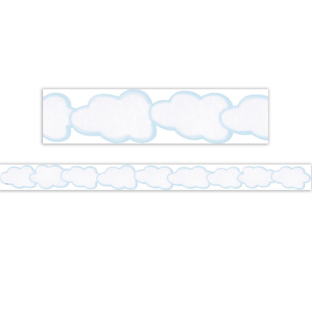 Clouds Die-Cut Border Trim