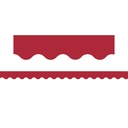 Cranberry Red Scalloped Border Trim