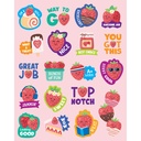 Strawberry Smelly Stickers, Pack of 114