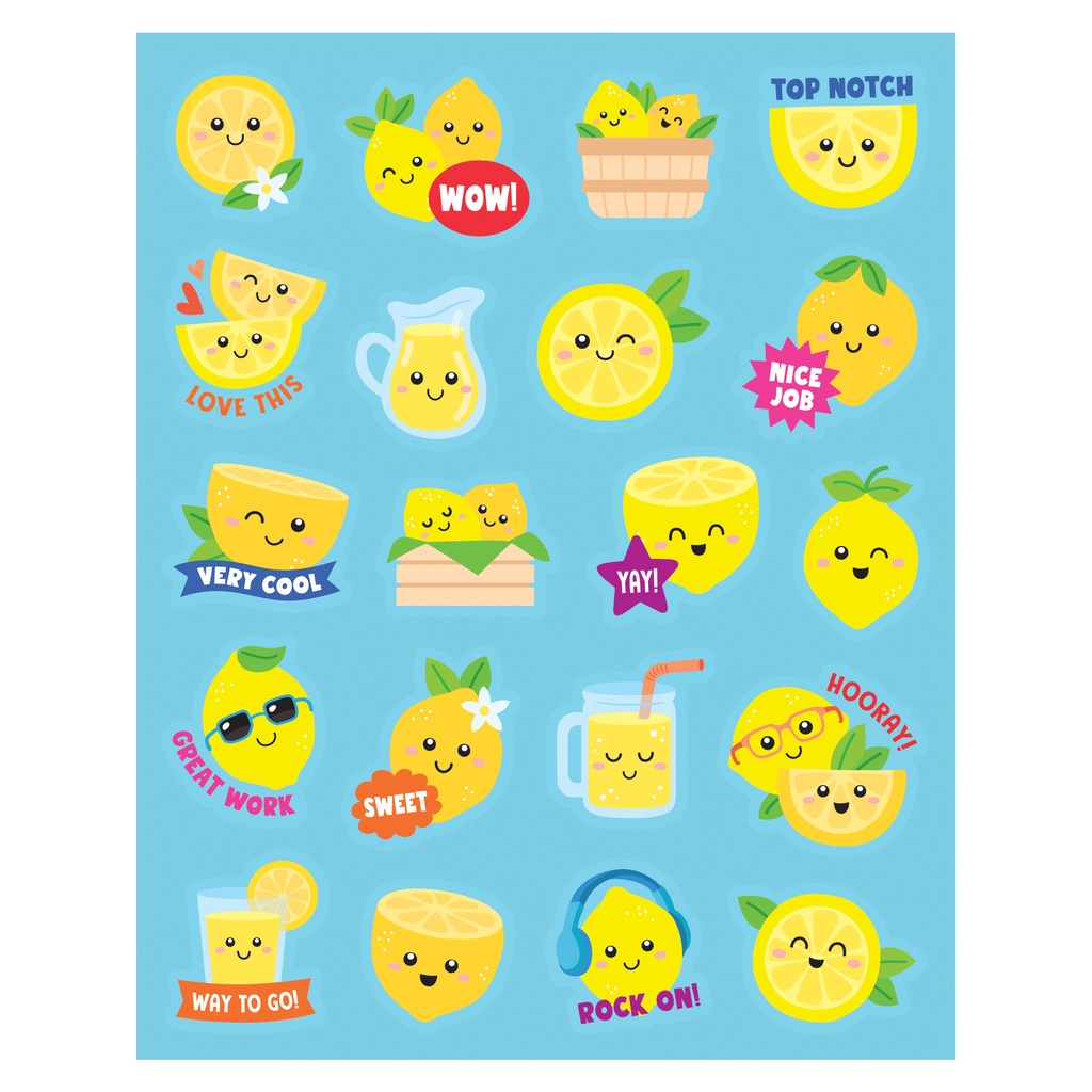 Lemon Smelly Stickers, Pack of 120