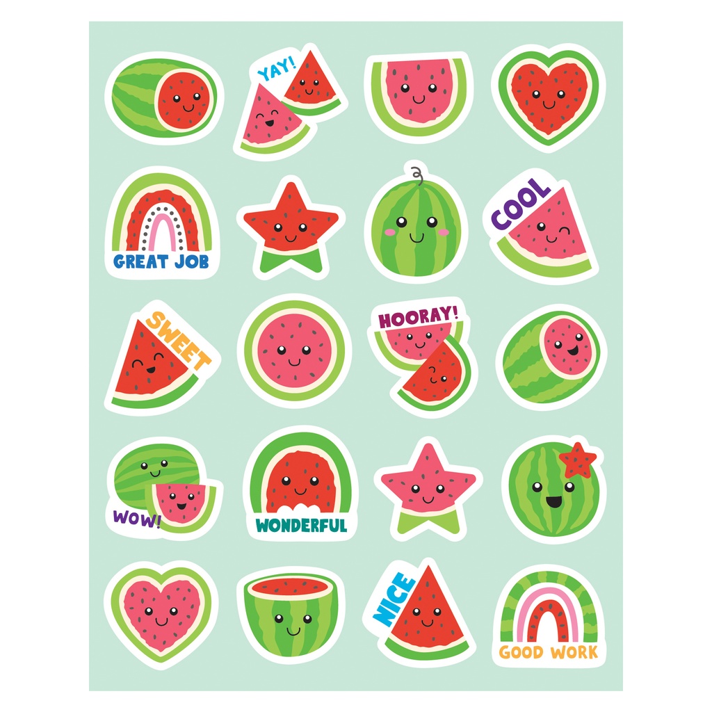 Watermelon Smelly Stickers, Pack of 120