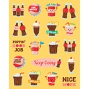 Cola Smelly Stickers, Pack of 114