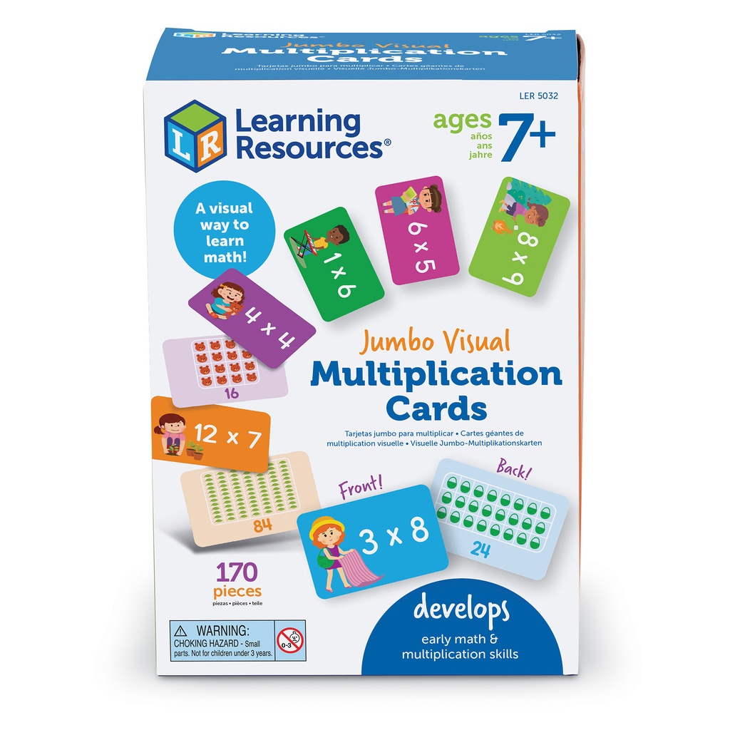 Visual Multiplication Flash Cards