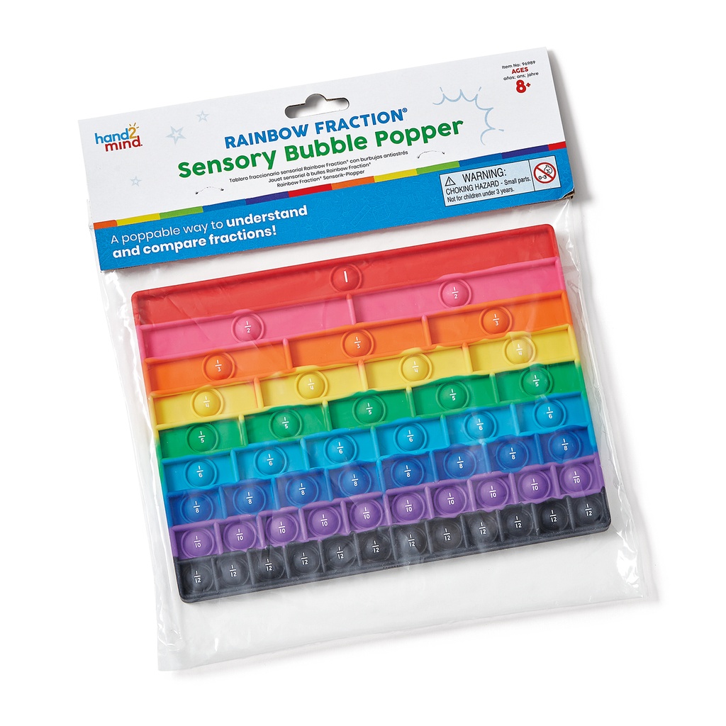 Rainbow Fraction(R) Sensory Bubble Popper